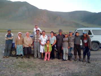 Kazak Family - Gobi Desert Mongolia